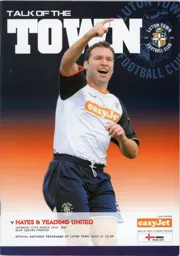 Programme: Luton Town FC vs Hayes & Yeading United (27th Mar 2010)