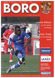 Programme: Stevenage Borough vs Luton Town FC (3rd Apr 2010)