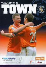 Programme: Luton Town FC vs Grays Athletic (5th Apr 2010)