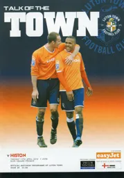 Programme: Luton Town FC vs Histon (13th Apr 2010)