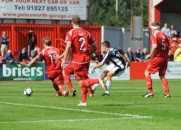 Tom Craddock scores our only goal, and his last for the Town in a surprise 3-1 defeat at the Lamb