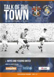 Programme: Luton Town FC vs Hayes & Yeading United (30th Aug 2010)