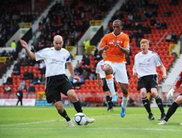 A frustrating day for Taiwo Atieno who received a red card that was later recinded