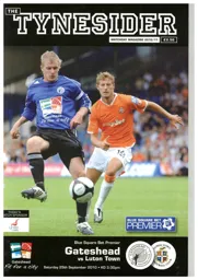 Programme: Gateshead vs Luton Town FC (25th Sep 2010)
