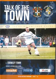Programme: Luton Town FC vs Crawley Town (5th Oct 2010)