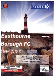 Programme: Eastbourne Borough vs Luton Town FC (16th Oct 2010)