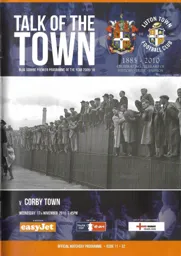 Programme: Luton Town FC vs Corby Town (17th Nov 2010)