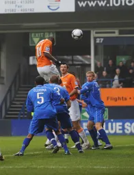 Claude Gnapka had opened the scoring for the Town with a towering header