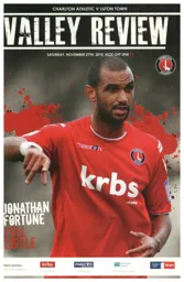 Programme: Charlton Athletic vs Luton Town FC (27th Nov 2010)