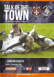 Programme: Luton Town FC vs Charlton Athletic (9th Dec 2010)