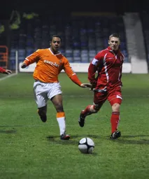 The classy Ed Asafu-Adjaye, one of the youngsters on show, drives forward