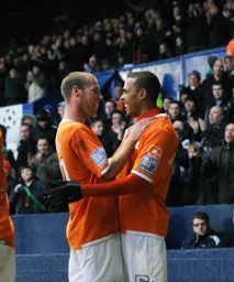 Happy New Year as Andy Drury and Matthew Barnes-Homer celebrate the goal by MBH