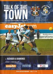 Programme: Luton Town FC vs Rushden & Diamonds (1st Jan 2011)