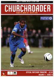 Programme: Hayes & Yeading United vs Luton Town FC (4th Jan 2011)