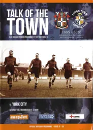 Programme: Luton Town FC vs York City (18th Jan 2011)