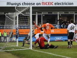 Claude Gnapka scores the Luton second