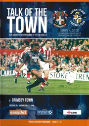 Programme: Luton Town FC vs Grimsby Town (25th Jan 2011)