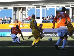 Lloyd Owusu fires in our only goal but unfortunately Fleetwood replied with three