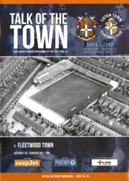 Programme: Luton Town FC vs Fleetwood Town (12th Feb 2011)