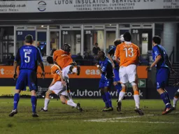 Lloyd Owusu fired the Town ahead in a 2-0 win over Tamworth