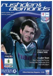 Programme: Rushden & Diamonds vs Luton Town FC (22nd Mar 2011)