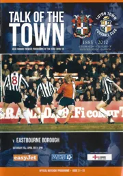 Programme: Luton Town FC vs Eastbourne Borough (23rd Apr 2011)