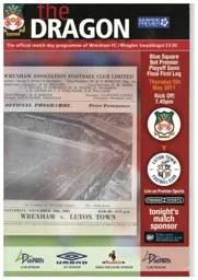 Programme: Wrexham vs Luton Town FC (5th May 2011)