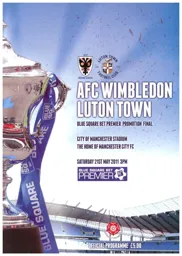 Programme: Luton Town FC vs AFC Wimbledon (21st May 2011)