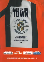 Programme: Luton Town FC vs Southport (20th Aug 2011)