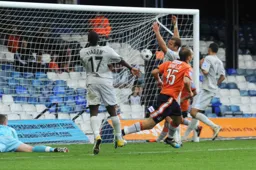 Jake Howells turns away after netting the third goal