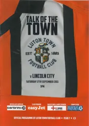 Programme: Luton Town FC vs Lincoln City (17th Sep 2011)