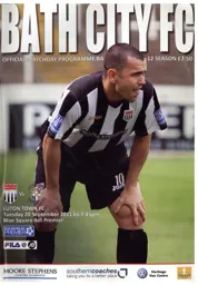 Programme: Bath City vs Luton Town FC (20th Sep 2011)