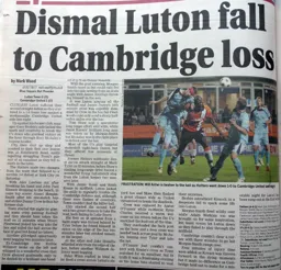 Match Report: Luton Town FC vs Cambridge United (27th Sep 2011)