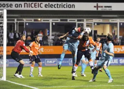 Will Antwi attacks at a set piece