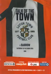 Programme: Luton Town FC vs Barrow (1st Oct 2011)