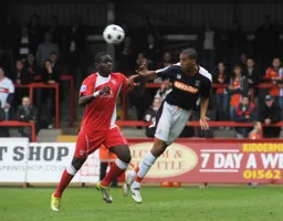 Shane Blackett makes a headed clearance