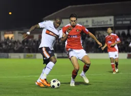 Aaron O`Connor looks for a way through