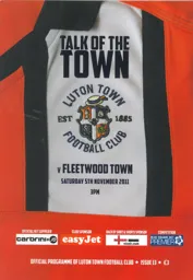 Programme: Luton Town FC vs Fleetwood Town (5th Nov 2011)