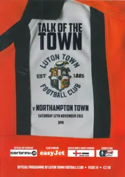 Programme: Luton Town FC vs Northampton Town (12th Nov 2011)