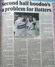 Match Report: Cambridge United vs Luton Town FC (19th Nov 2011)