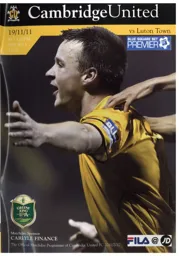 Programme: Cambridge United vs Luton Town FC (19th Nov 2011)