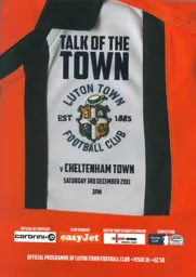 Programme: Luton Town FC vs Cheltenham Town (3rd Dec 2011)
