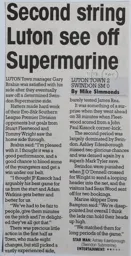 Match Report: Luton Town FC vs Swindon Supermarine (10th Dec 2011)