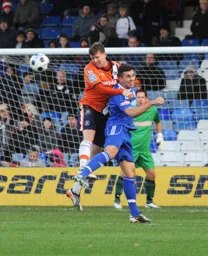 Dean Beckwith clears the danger