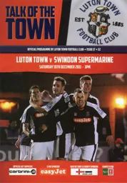 Programme: Luton Town FC vs Swindon Supermarine (10th Dec 2011)