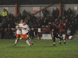 Danny Crow scores his and Town`s second goal