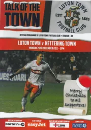 Programme: Luton Town FC vs Kettering Town (26th Dec 2011)