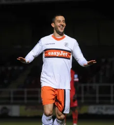 Stuart Fleetwood looks pleased after scoring his goal