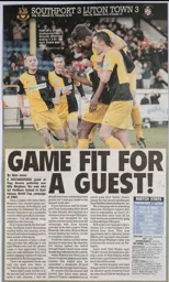 Match Report: Southport vs Luton Town FC (21st Jan 2012)