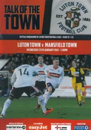 Programme: Luton Town FC vs Mansfield Town (25th Jan 2012)